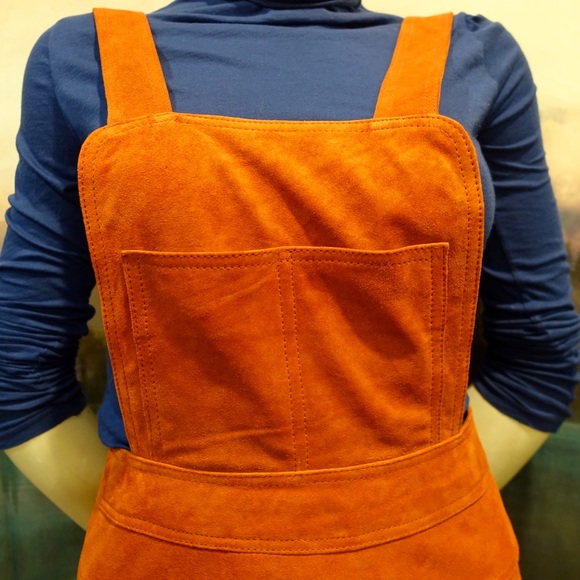 Free People Suede Apron Dress - Picture 7 of 8